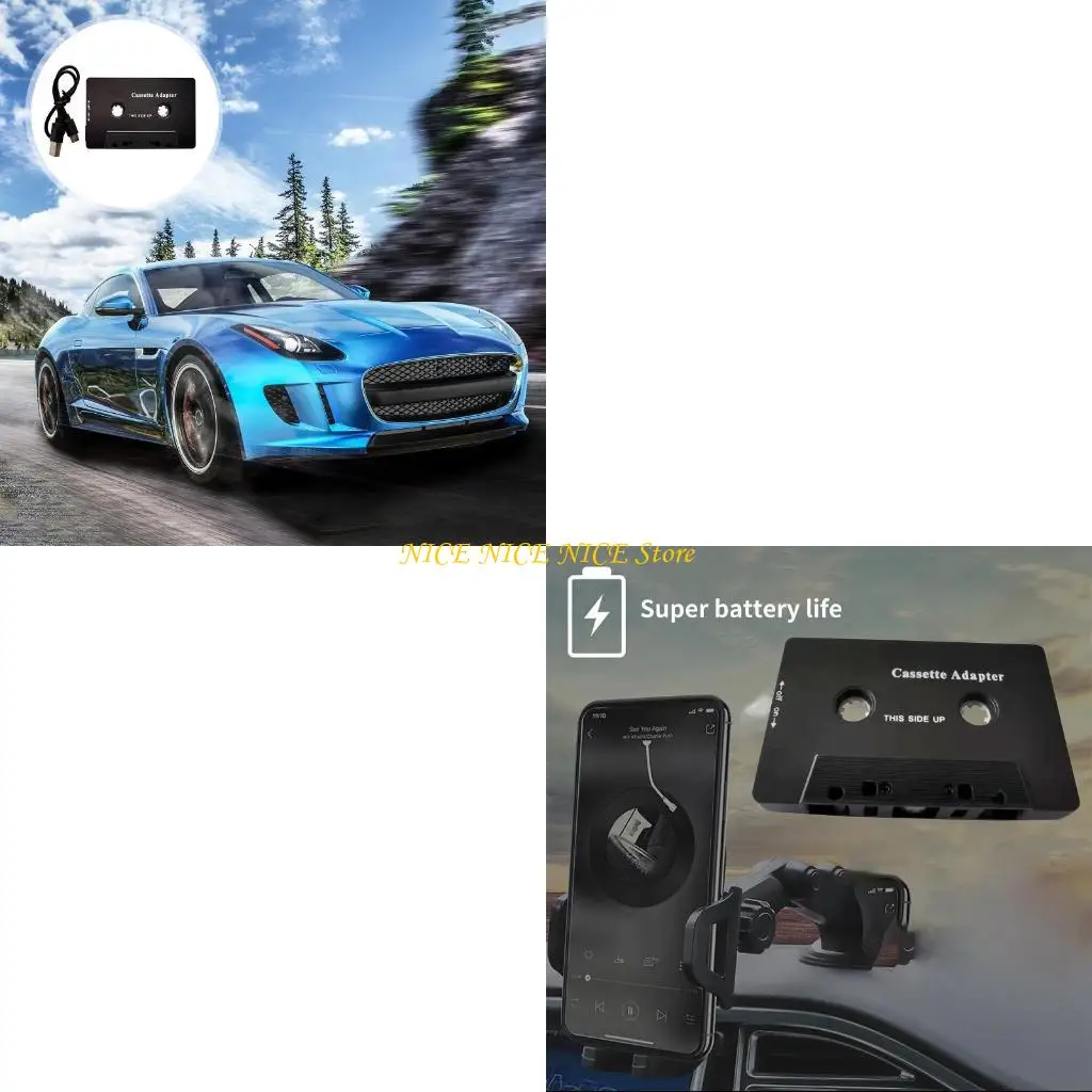 

Convert Car Answer Phone Cassette Adapter USB Charging Bluetooth-compatible