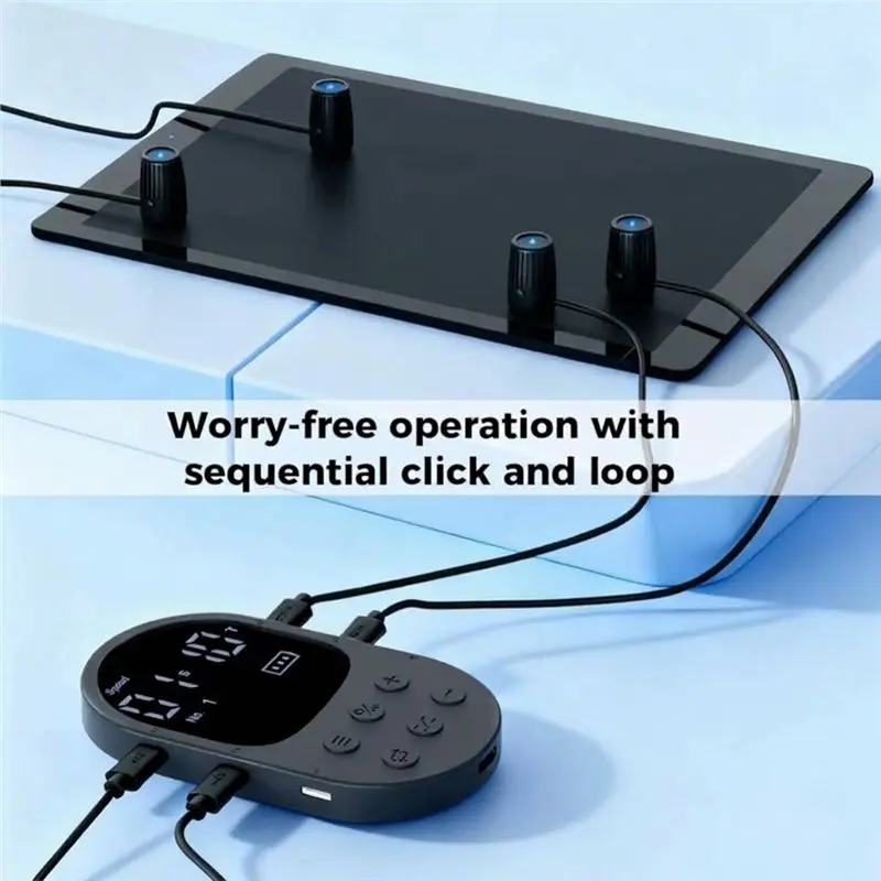 Voltvibe-Auto Screen Clicker,2-Head Physical Auto Clicker Sequential Modes, Independent Click Settings, UP To 99 Taps Per Second