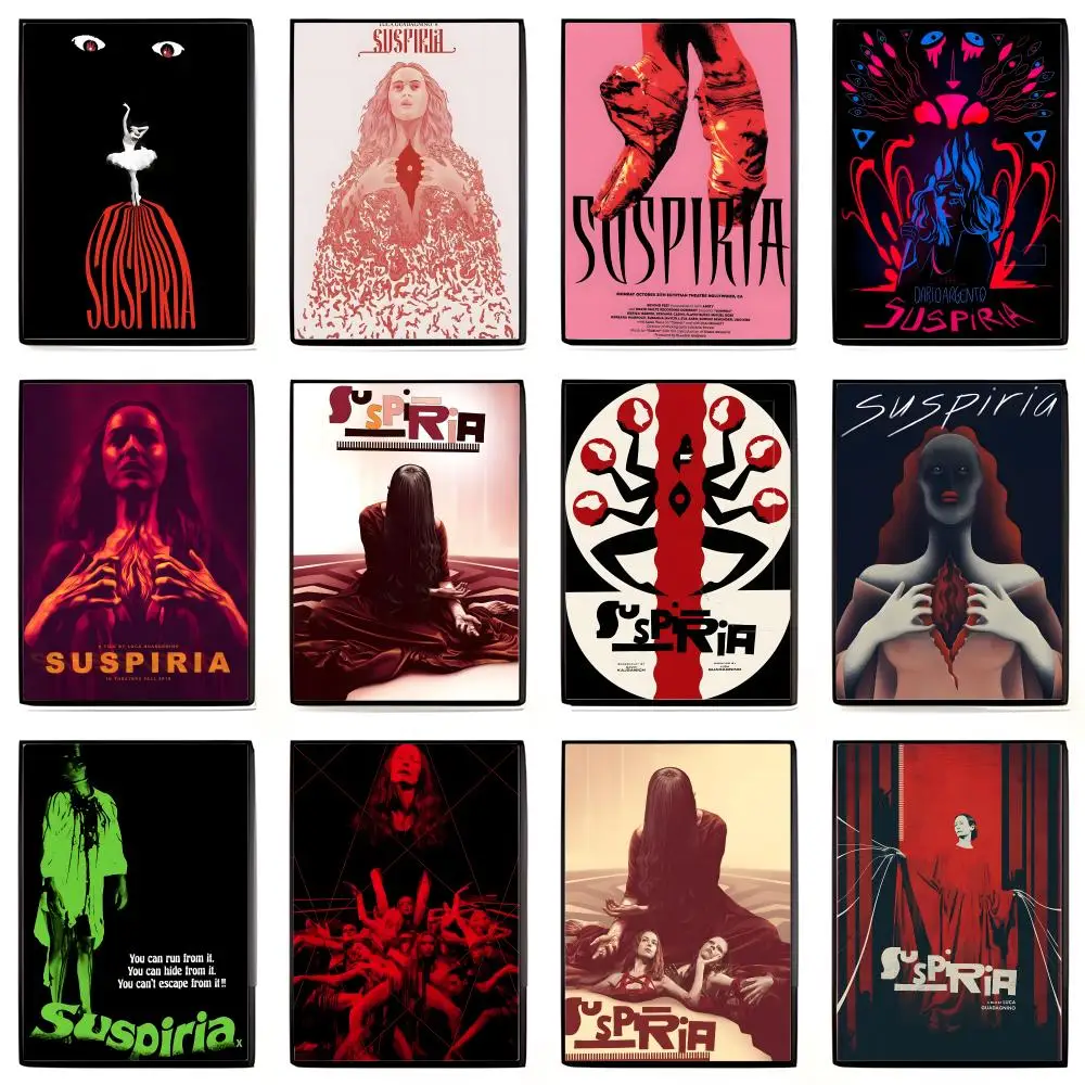 Fashion Eerie Atmospheric S-Suspiria Poster High-definition Art Sticker Self Adhesive Waterproof Home Decoration