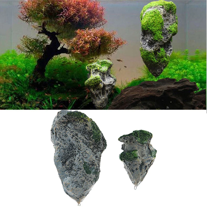 New Floating Rock Suspended Artificial Stone Aquarium Decor Fish Tank Decoration Floating Pumice Flying Rock Ornament