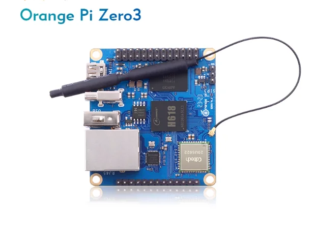 Orange Pi Zero3 Allwinner H618 SBC with 4K HDMI, 1.5GHz Quad-Core, 1GB-4GB RAM, Gigabit Ethernet, WiFi 5, BT 5.0, Android 12 TV