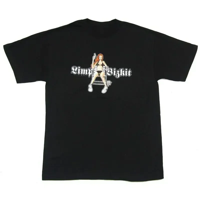 Vtg Limp Bizkit Bikini Girl Cotton Black All Size T Shirt J698
