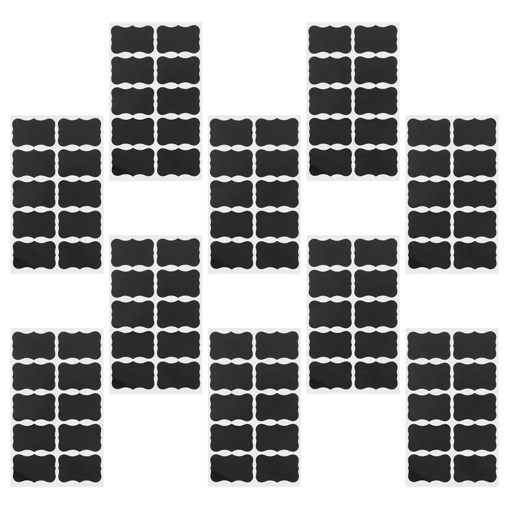 

200 шт. многоразовые черные этикетки для классной доски, записываемые наклейки для банок, бутылок, кухонная кладовая, организация еды, этикетки для варенья для банок