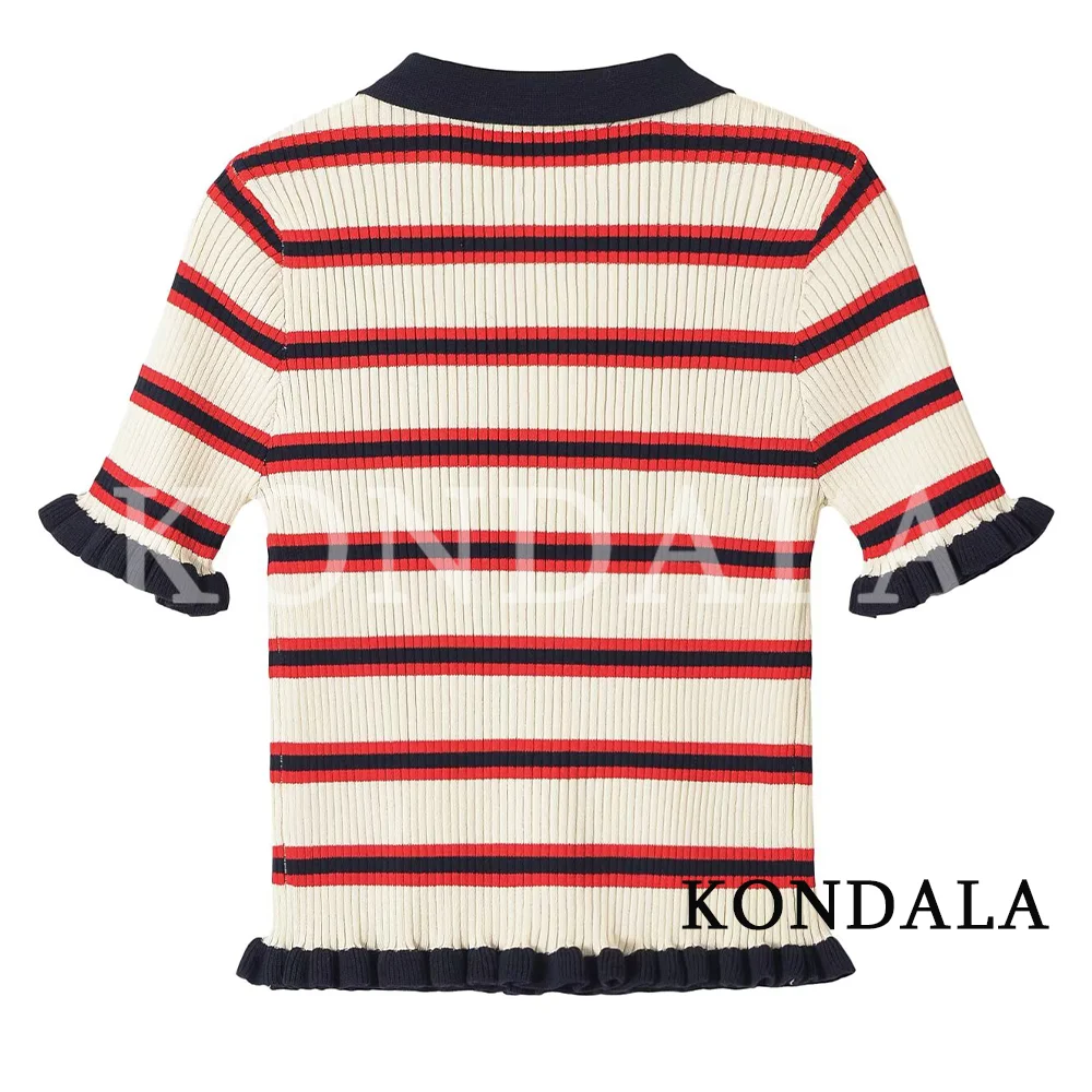 KONDALA Women Vintage Casual S - Polo Shirt Slim recension och pris