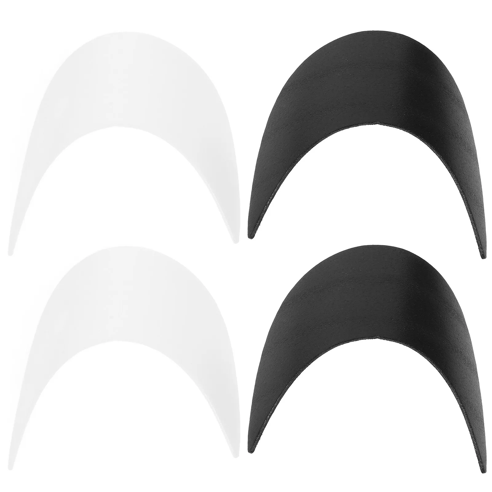 4Pcs Replacement Sun Visor for Duckbill Hat Baseball Cap Visor Insert Plastic Lightweight Solid Color Outdoor Activity Hat Brim