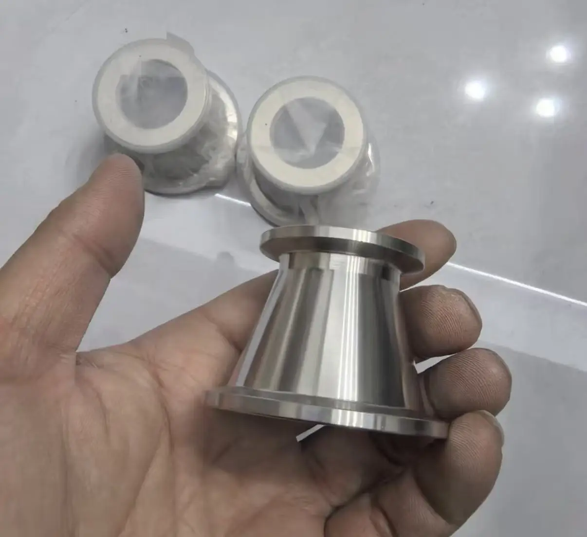 KF-KFvacuum flange reducer cone joint adapter, reducing diameter joint,vacuum flange face reducer joint 304SS.