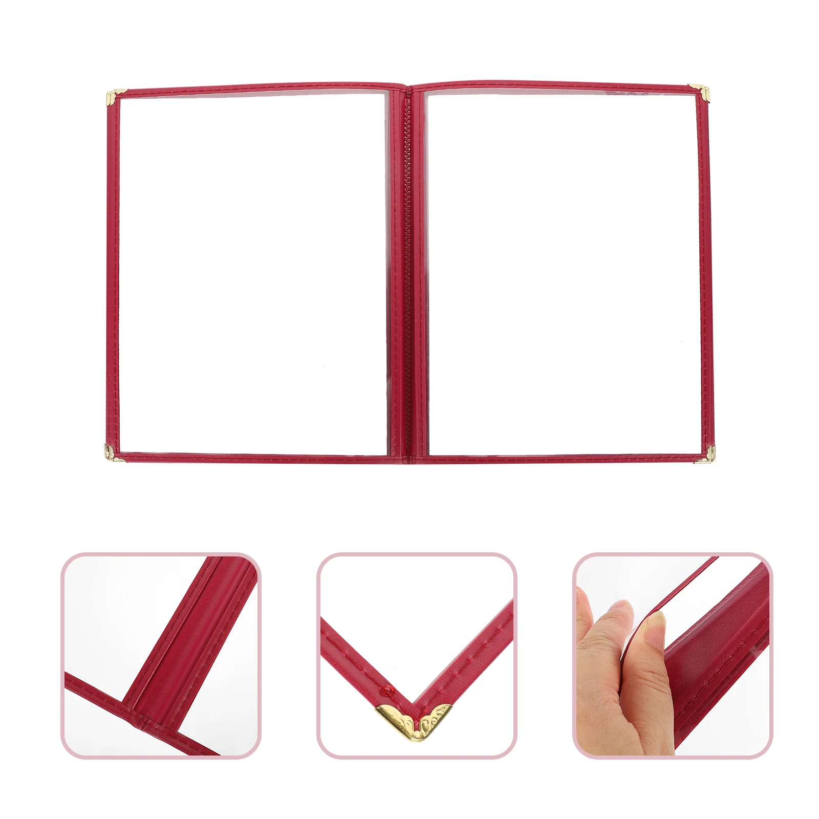 Couvertures de livre de restaurant, dossier de recettes, classeur de menu, couverture alimentaire, accessoires pour le support, café, bar, voiture, 85x14