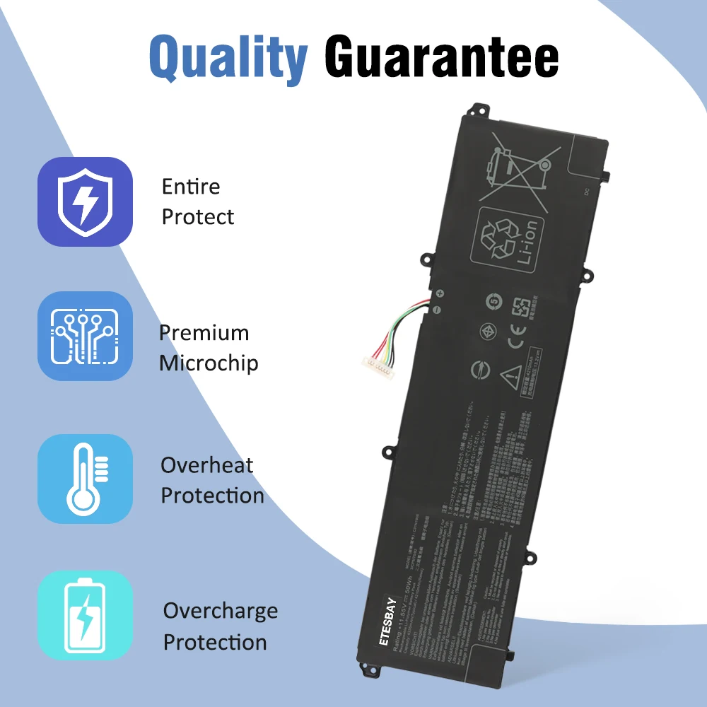 ETESBAY C31N1905  11.55V 50Wh Laptop Battery For ASUS S433F S433FL S521FA S533FL V533F K533F For VivoBook S14 S433FA-AM035T