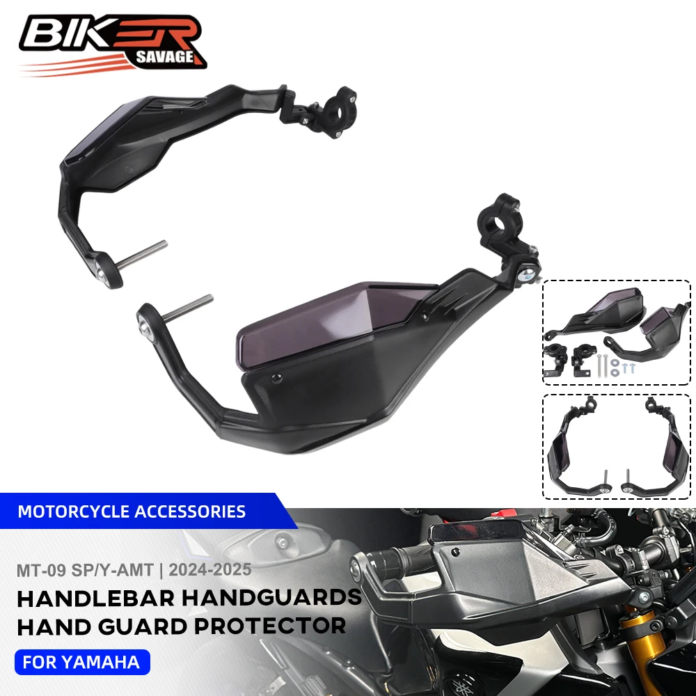 

MT09 2025 Handlebar Handguard For Yamaha MT-09 SP/Y-AMT 2024 Motorcycle Parts Hand Guard Wind Deflector Handle Lever Protector