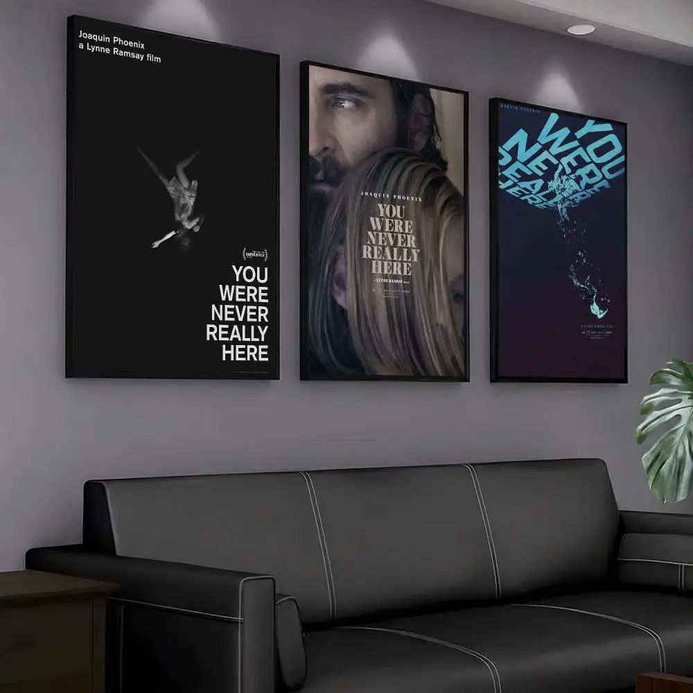 classic movie Y-You Were Never Really Here-E Painting Calligraphy Artwork for Home Bedroom Office Wall Decoration Gift