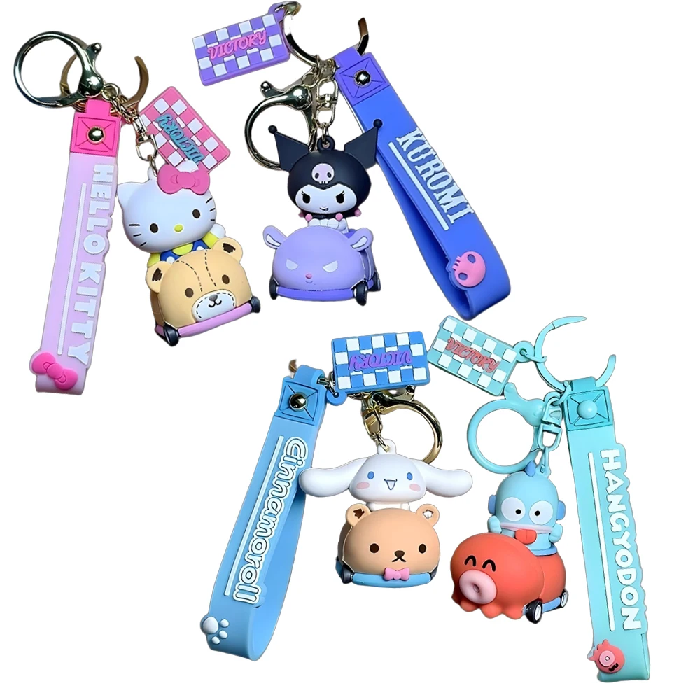 

New Cartoon Doll Sanrio Keychains Accessories Fashion Style Hanging on School Bag Sides Car Pendant Exquisite Great Couple Gifts