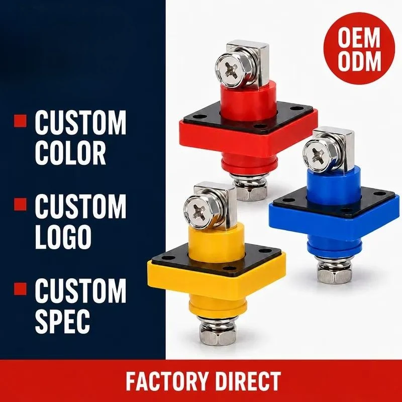 Double stud M8 energy storage battery terminal bolt 300A bus ESS connector power supply terminal RV OEM ODM