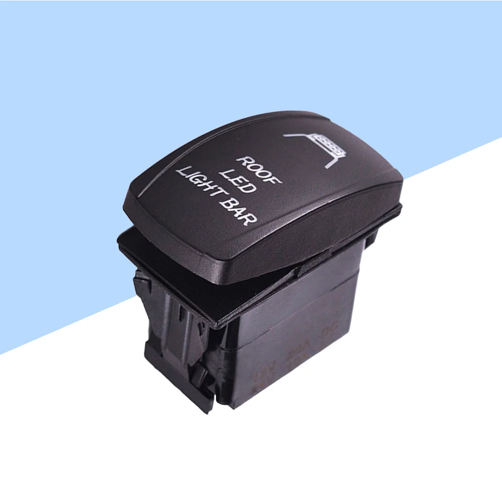 

5pin Car Boat Toggle Rocker Switch Black Roof LED Light Bar Fog Lamp 12V 24V Overload Reverse Polarity Multiple Protection