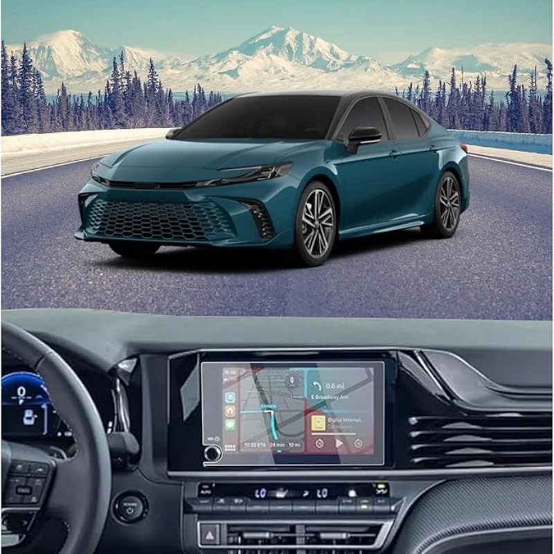 

8 Inches Central Control Navigation Screen Tempered Glass Protective Film For Toyota Camry LE SE 2025 Car Accessories