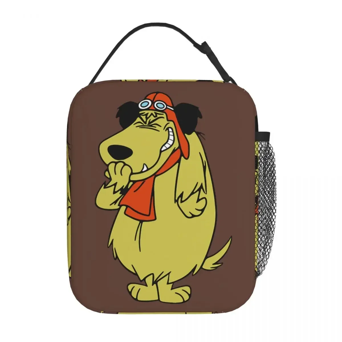 

Muttley Wacky Races Insulated Lunch Bags Leakproof Cartoon Meal Container Cooler Bag Tote Lunch Box Work Outdoor Food Handbags