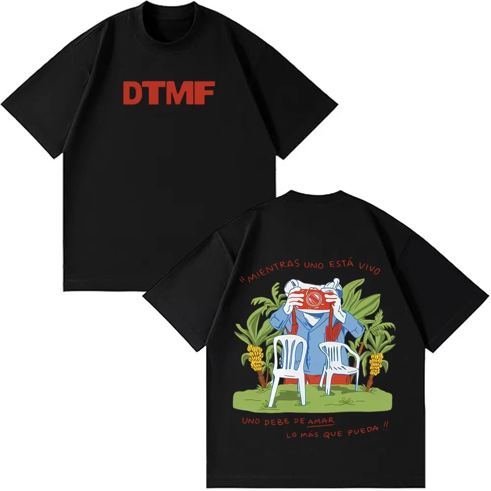

Rapper Bad Bunny Tour 2026 Printed T Shirts Men Women Hip Hop Oversized T-shirts Summer Cotton Casual Aesthetic Trendy T-shirts