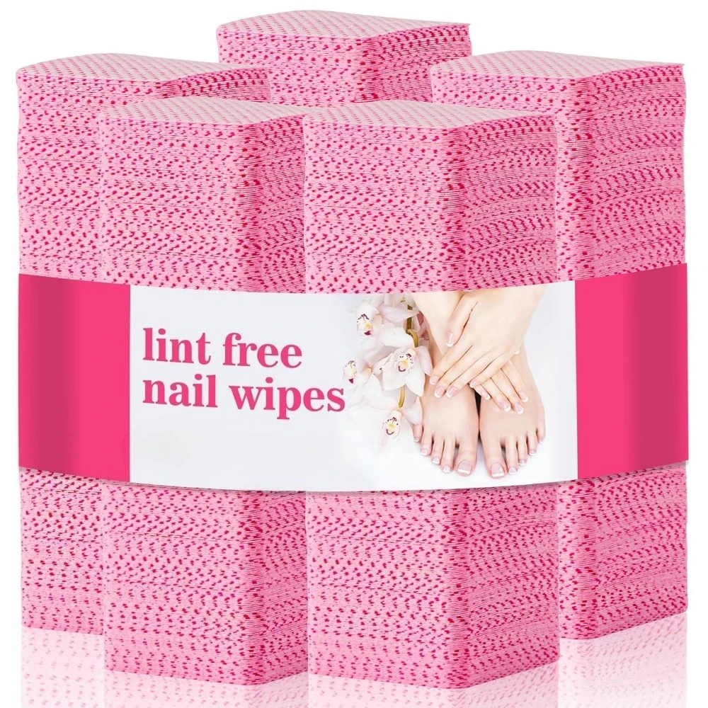 20-300Pc Lint-Free Gel Nail Wipes Aluminum-Free Cleansing Tissues Nails Polish Removers Pads Nail Art Beauty Nails Cleaning Care