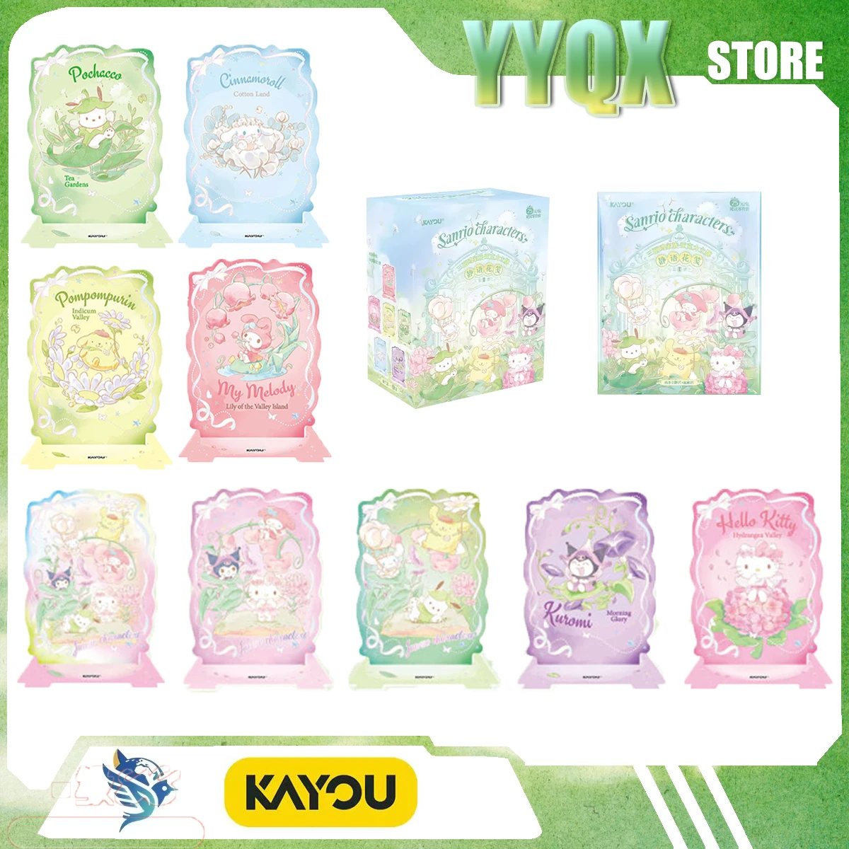 KAYOU 2026 New Sanrio Hello Kitty‌ My Melody Kuromi Cinnamoroll‌ Pompompurin Pochacco Cute Standing Cartoon Collection ornament
