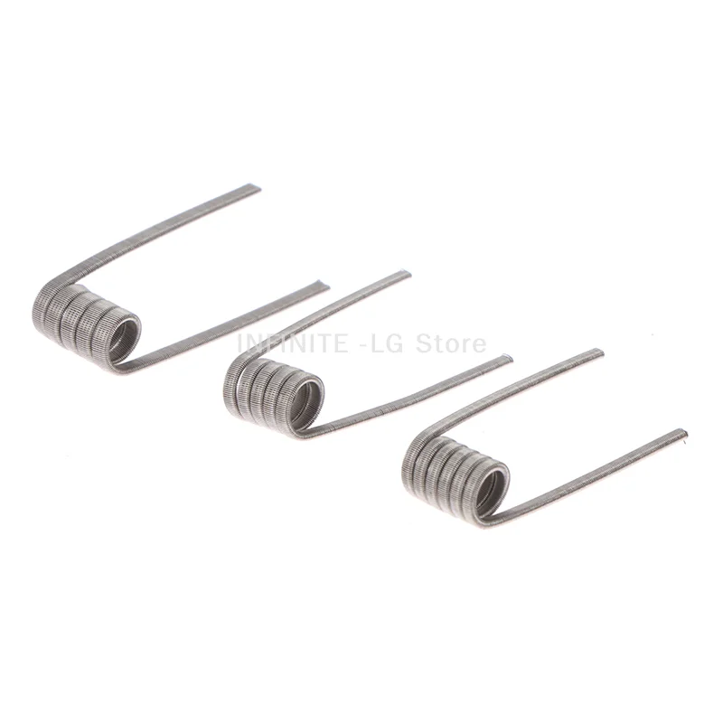 10 قطعة XFKM رقيق MTL تنصهر كلابتون لفائف مسبقة الصنع A1 SS316 Ni80 الغريبة لخزان MTL RDA RTA RBA مقاومة عالية
