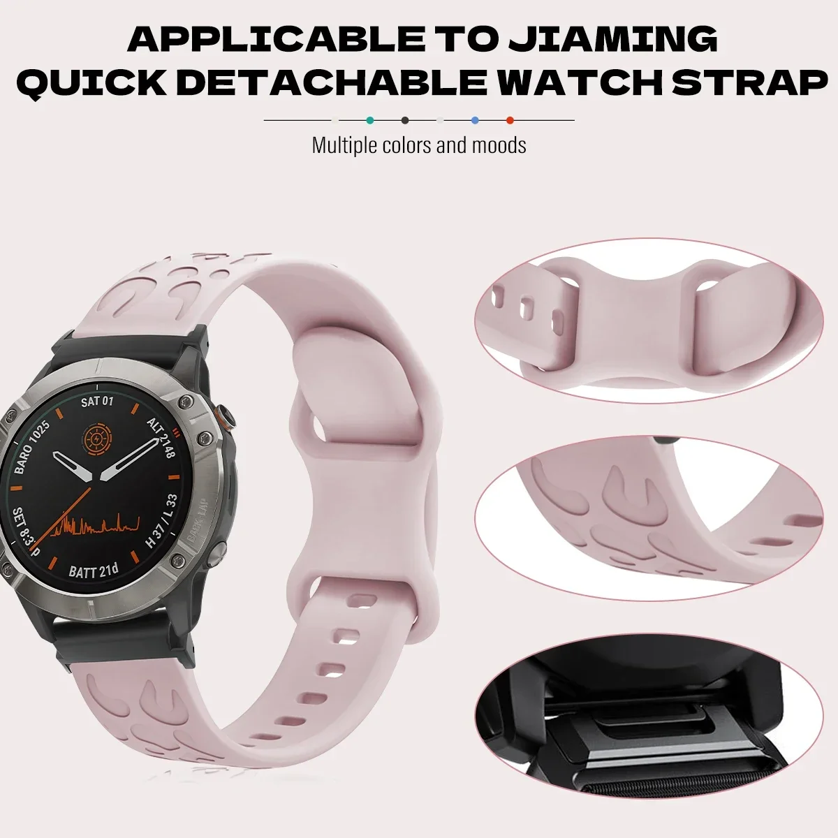 20/22mm Engraved Strap For Garmin watch fenix 7 7s 6 6s Pro 5 5s Plus Silicone QuickFit No Gaps Sport for epix(Gen2) Enduro Band