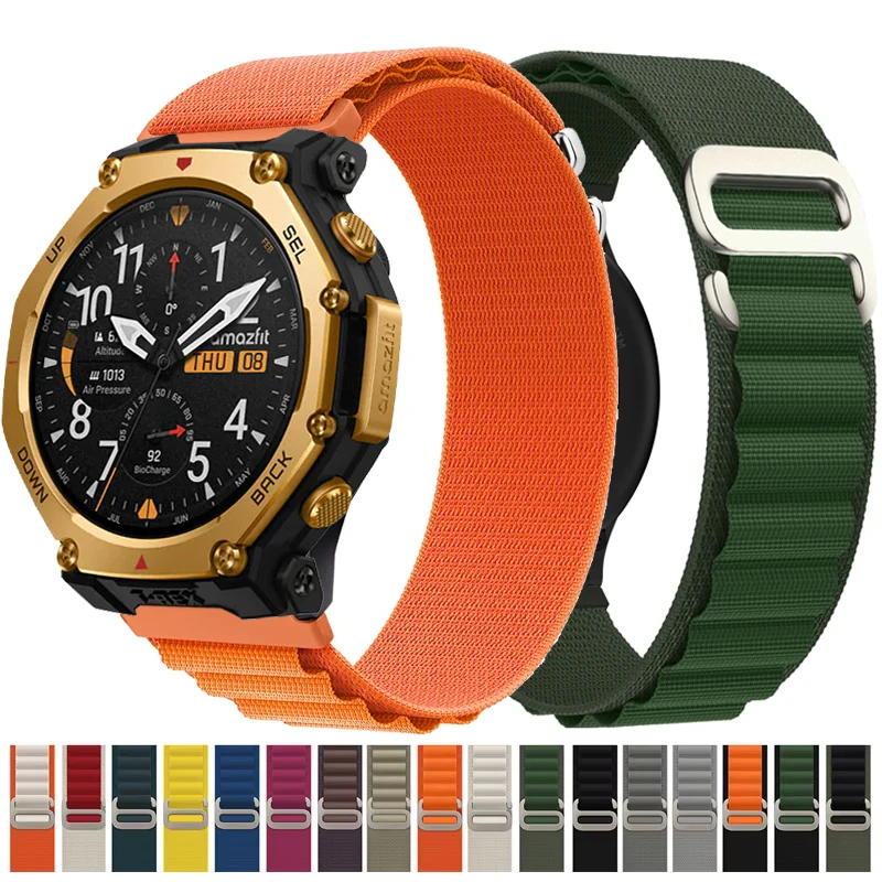 �y�Z�[�����z�i�C�����A���p�C�����[�v�o���h Amazfit T-Rex 3 Pro 48mm 44mm �o���h 22mm 20mm �X�g���b�v Amazfit GTS/GTR 4 3 2/Bip 6 5/Balance 2/Helio�p