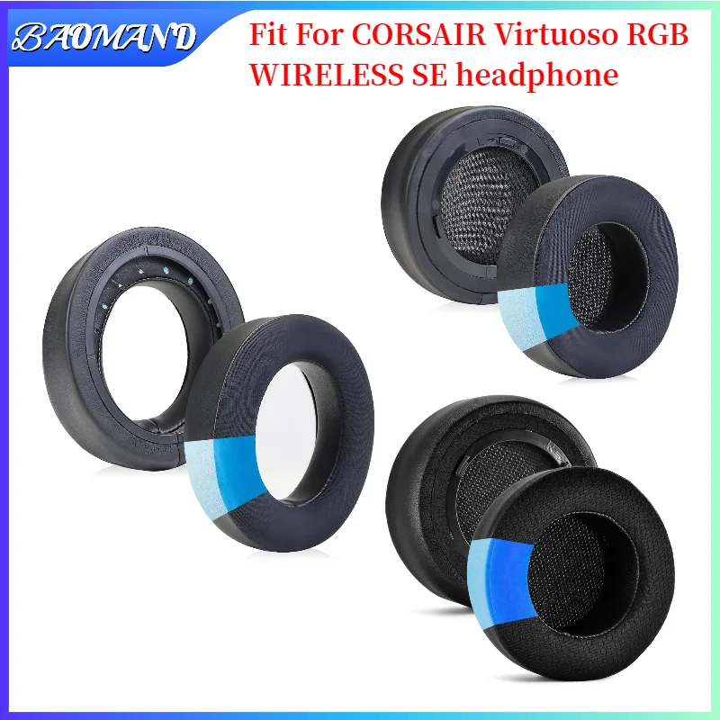 

Replacement Earpads for CORSAIR Virtuoso RGB WIRELESS SE Headset Headphones Leather Sleeve Earphone Earmuff