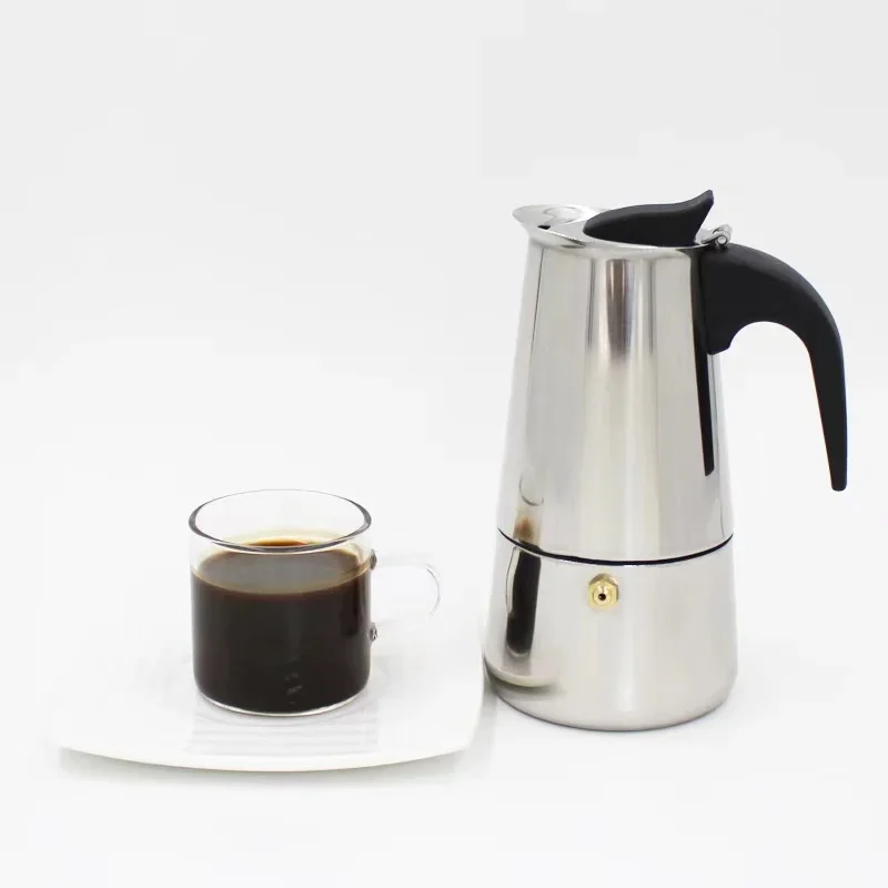 Stainless steel moka pot ltalian Vacuum Coffee Maker Household Espresso Pot