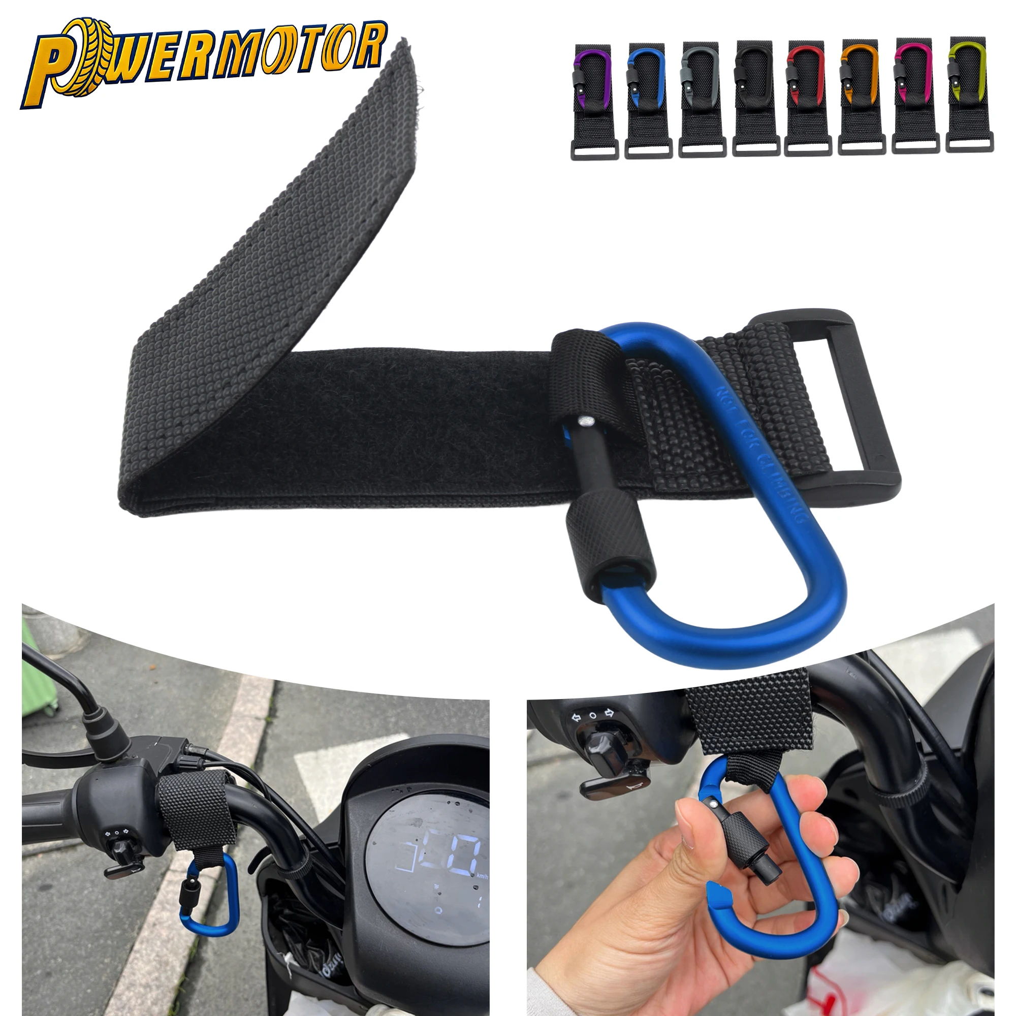 

Motorcycle Handlebar Hanging Hook With Lock 30kg Load Hook For Scooter Moped Bike Electric Vehicle Item Storage Bag Helmet