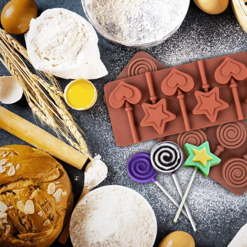 Christmas Chocolate Molds Silicone Food Grade Non-stick Cake Baking Design Candy Mold SILICON 3D Mold Kitchen Gadget DIY