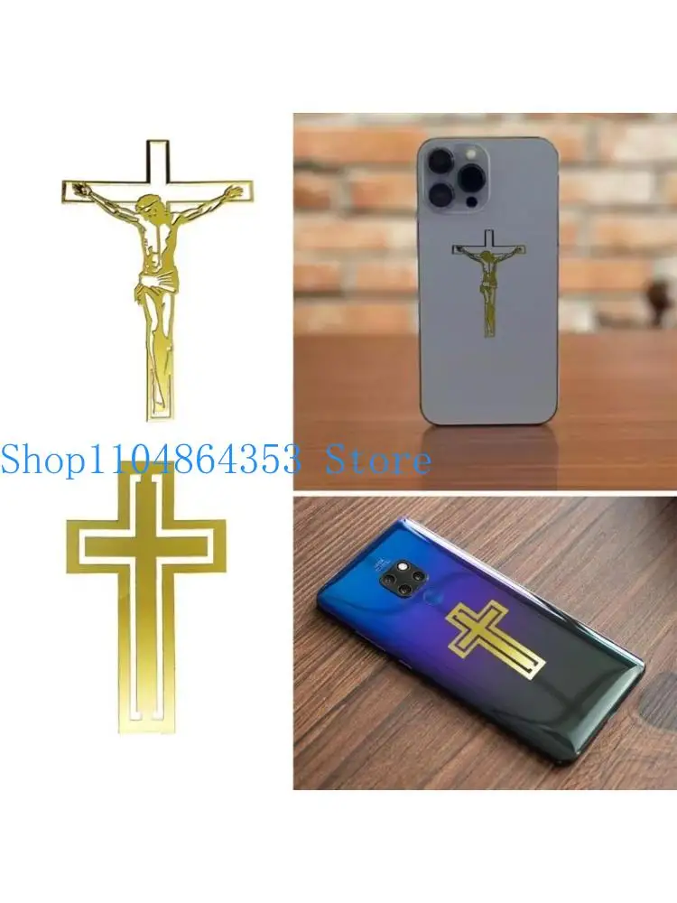 652F 5 Sheets Pattern Glitter Metal Sticker Phone Adhesive Decorative Label Gold Foil Sticker Epoxy Resin Filler