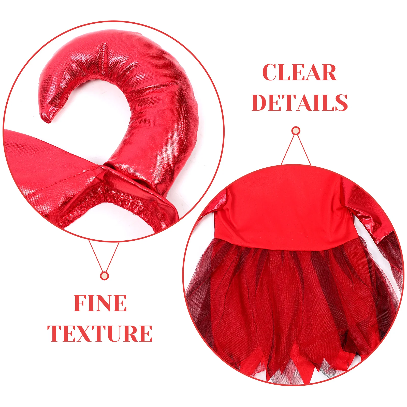 

Halloween Children Dresses Little Set Red Petal Design Comfortable Easy Wear Party Masquerade Birthday For
