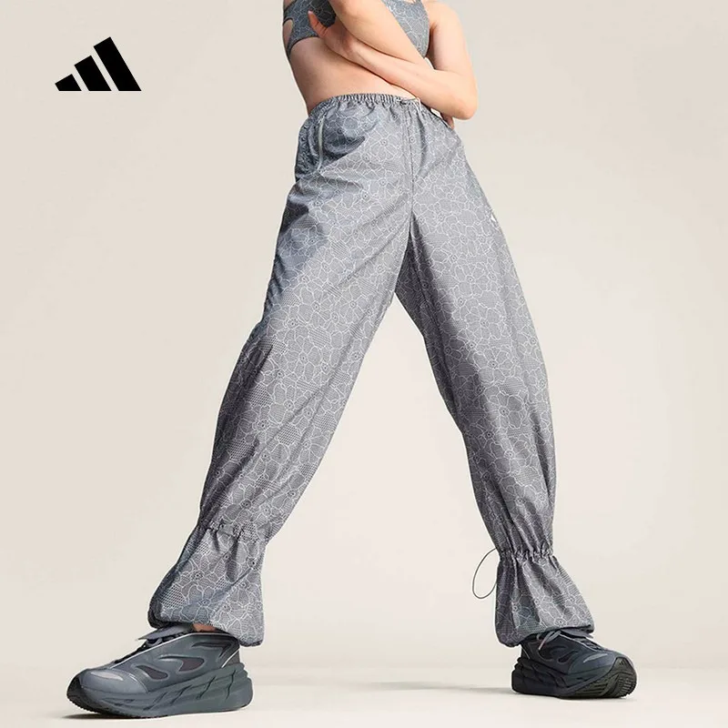 AdidasSMC Full-print Loose Sweatpants 2026 Summer Women's Woven Trousers JZ0705