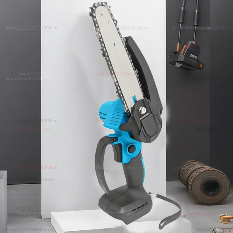 ミニチェーンソー 6インチ コードレス木工用ハンドヘルドガーデン電動のこぎり マキタ18v用切断電動工具（バッテリーなし）