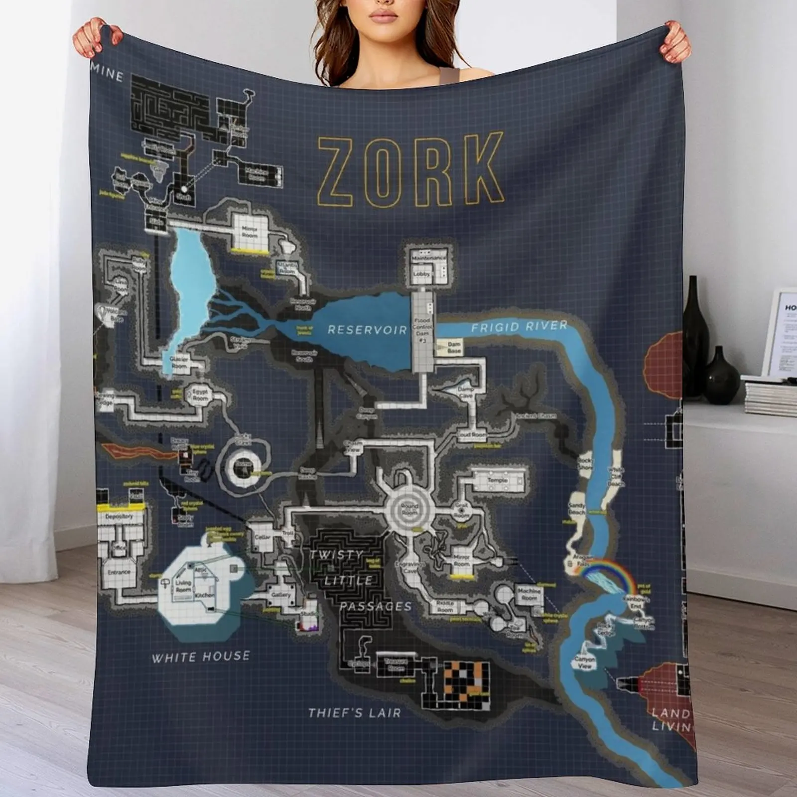 

Great Underground Empire Throw Blanket Decorative Beds Multi-Purpose Winter beds Blankets