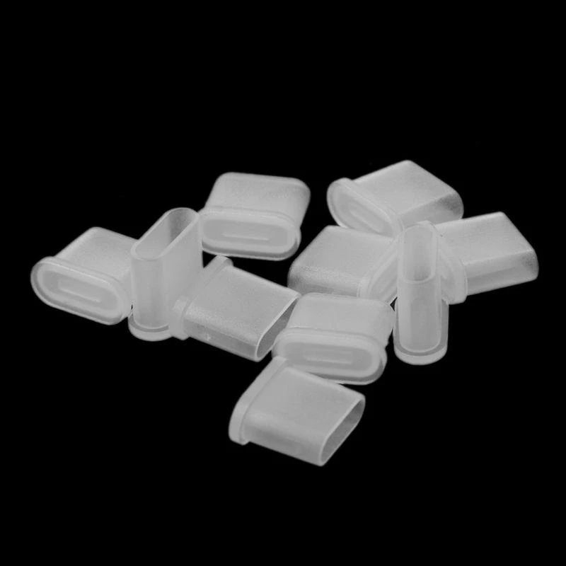 W89C 10 piezas Cubierta protector enchufe polvo duradero para puerto masculino USB tipo-C