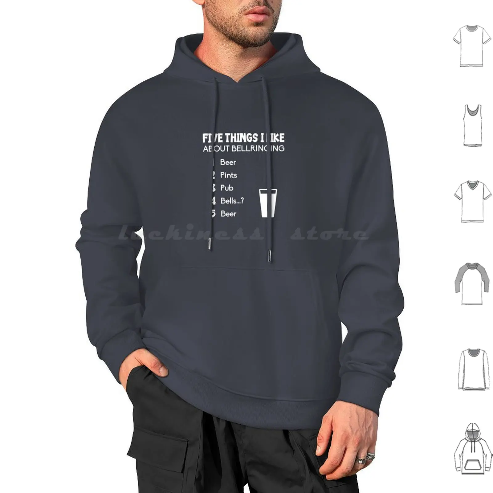 Bell Ringing-5 Things-Beer Hoodie cotton Long Sleeve Bellringing Bell Ringing Bell Ringers Ringing Ringers Ringer Bell