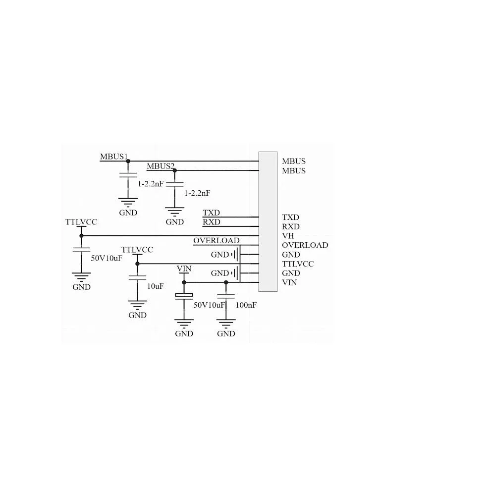 TTL to MBUS Master Slave Converter communication Module UART serial port M-BUS host FOR Smart control energy heat water meter