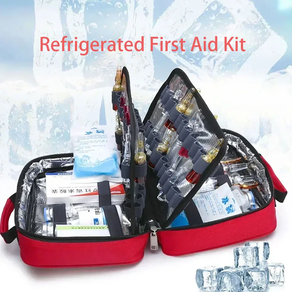 Outdoor Portable Small-scale Refrigerated Emergency Kit Family Medical First Aid Bag Waterproof Wear-resistant Sport Travel Bag