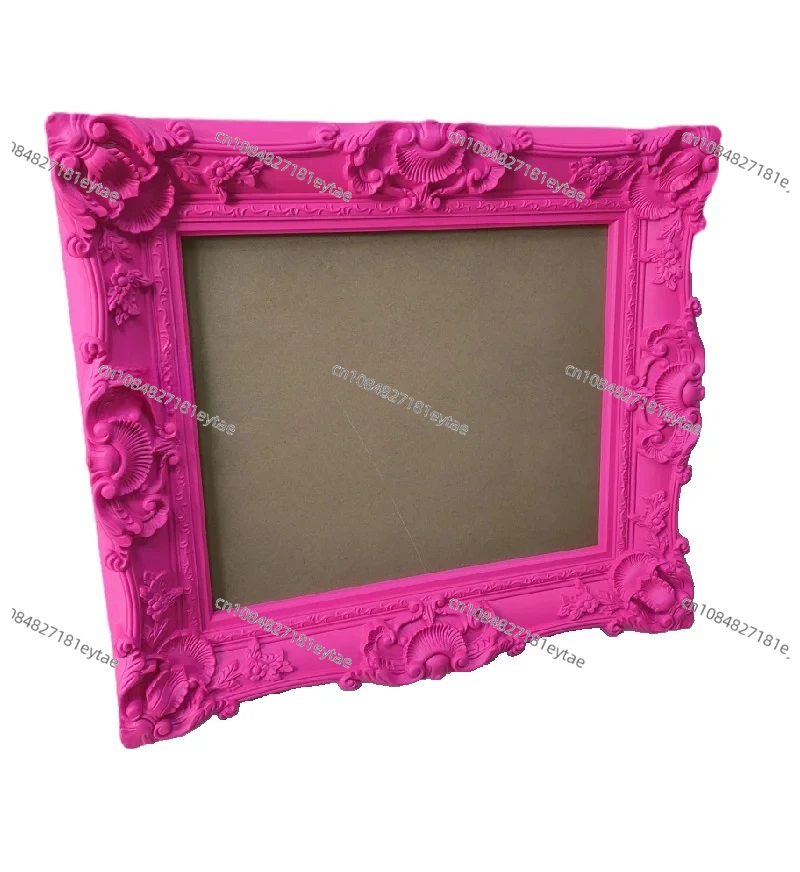Sweet Style Rose Red Plastic ABS Wedding Decoration AD Oil Painting Frame