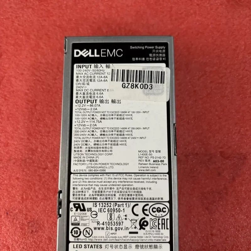 for Dell EMC 1400W Server Power Supply Disassembled Parts