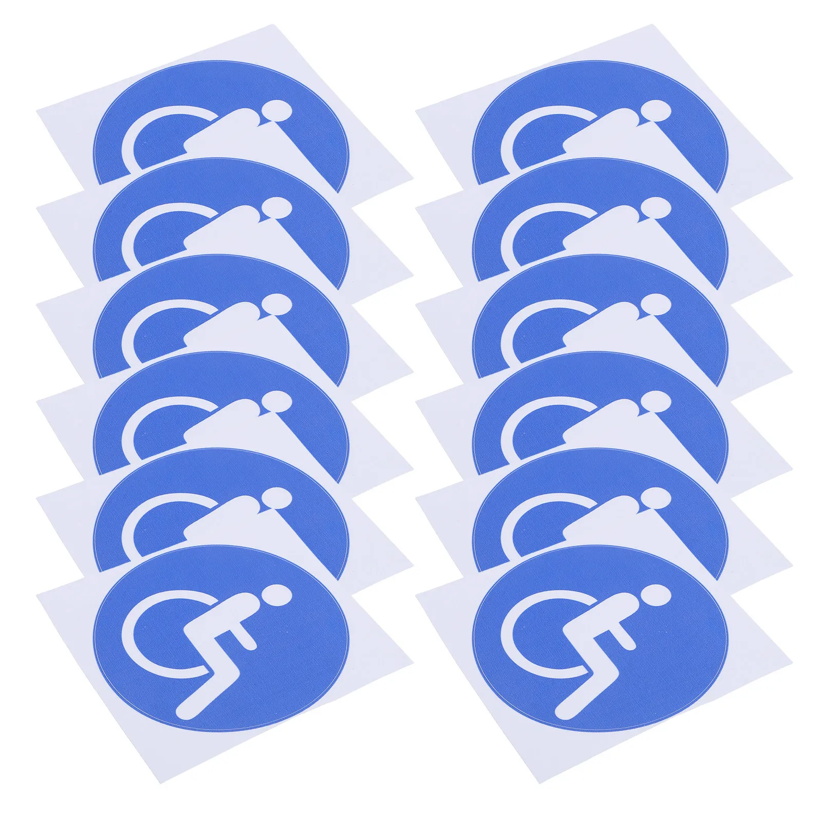 10Pcs Handicap Stickers Decals Disabled Wheelchair Symbol Self Adhesive Parking Sign Vinyl for Car Doors Windows Accessibility