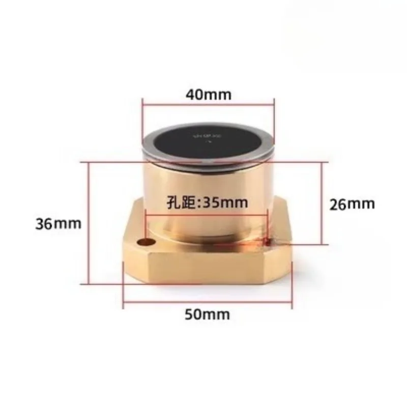 1PC WEDM Brass Guide Wheel Pulley Black Gemstone Waterproof Roller Assembly 152 252 OD40*L35mm for EDM Wire Cutting Machine