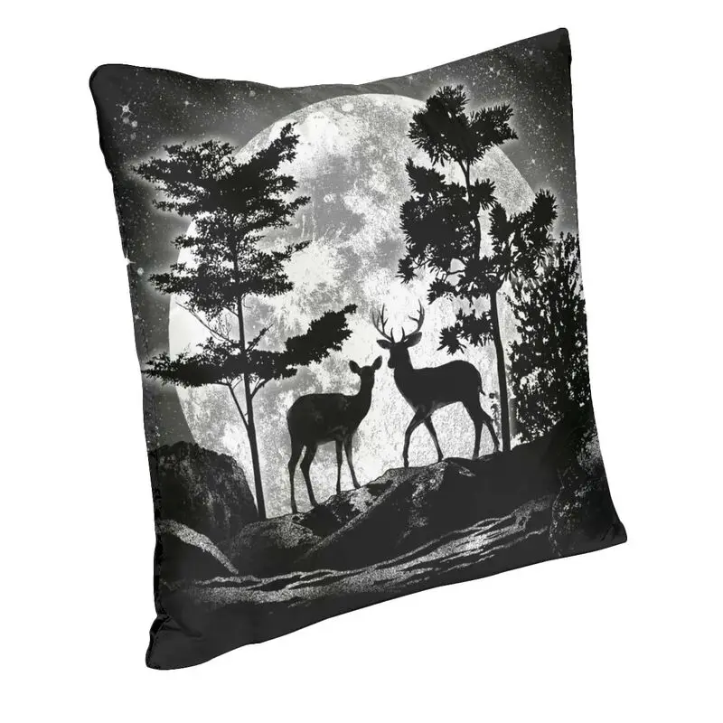 Moonlight Deer Cushion Cover Velvet Luxury Pillows Home Decoration