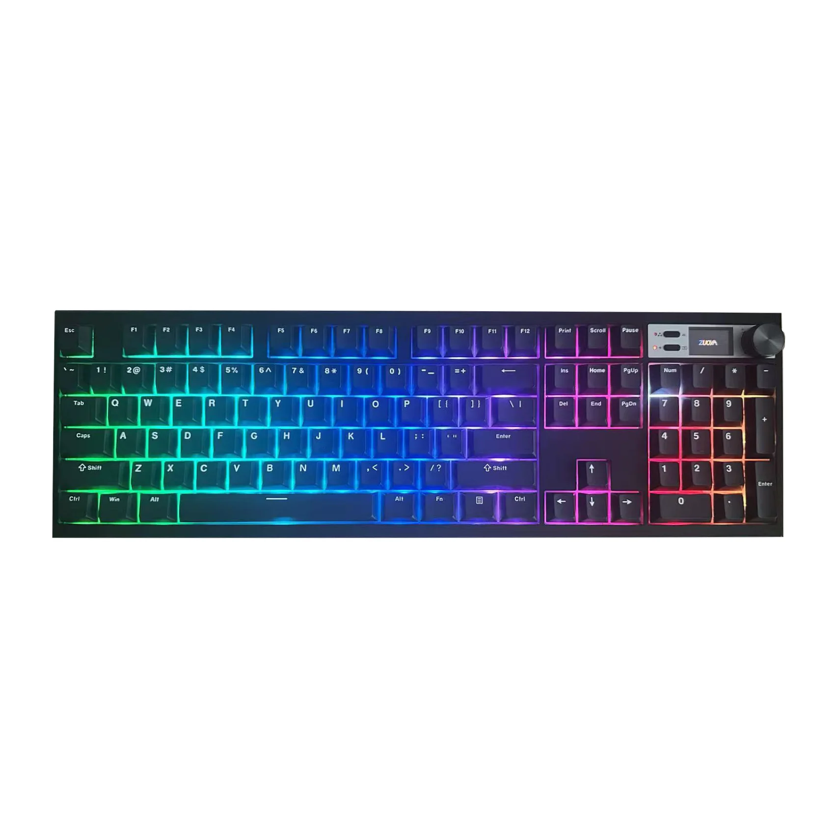 GMK104 DIY Hot Swappable Mechanical Keyboard Kit with Knob Gamer Keyboard RGB Backlight With screen 3mode Connection Support VIA
