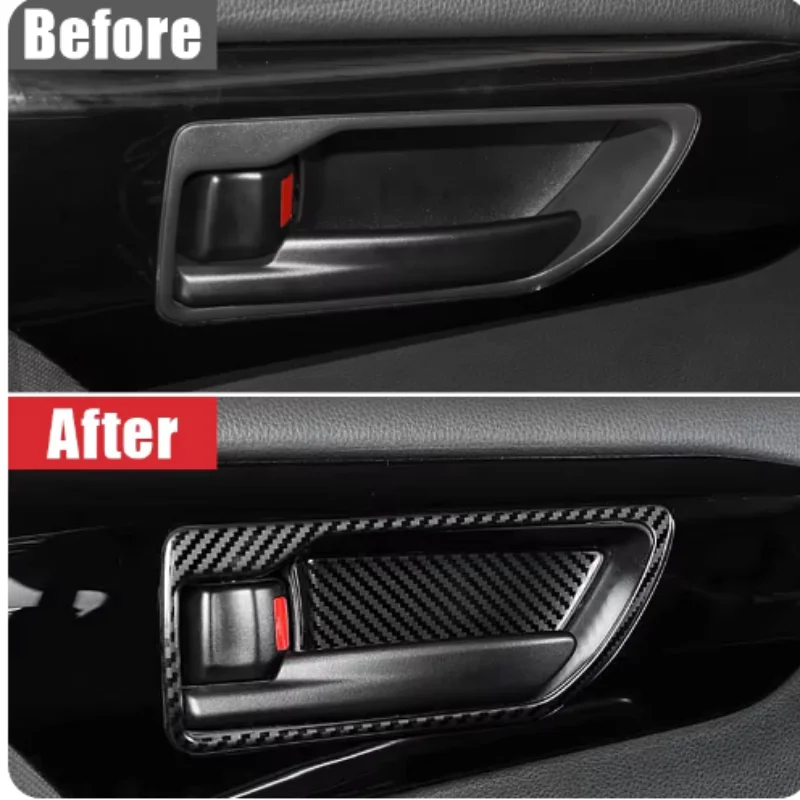 

For Toyota Highlander Kluger XU70 2021-2024 Car Interior Door Handle Bowl Cover Trim ABS Plastic Auto Accessories 4pcs