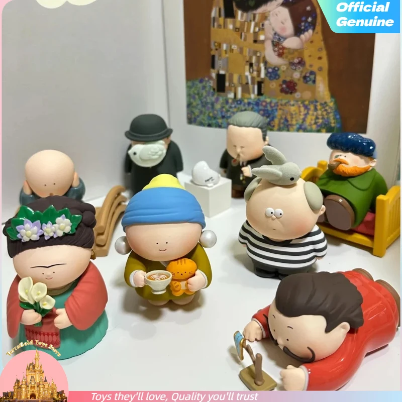 

Оригинальная серия «Великий художник», мультяшные периферийные фигурки, модель, гаражный комплект, милая кукла, креативные настольные декоративные украшения, игрушка