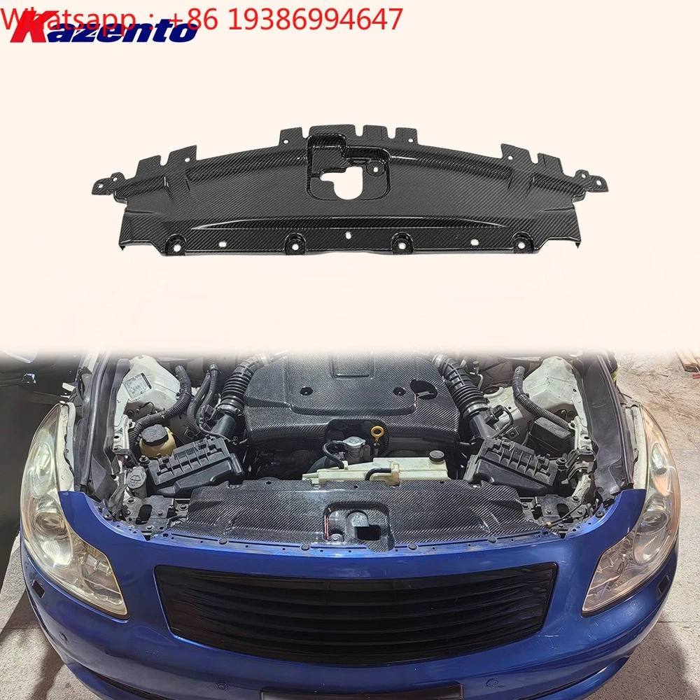 For Infiniti G35 G37 Sedan 07-13 KZ Carbon Fiber Engine Cooling Panel Cover