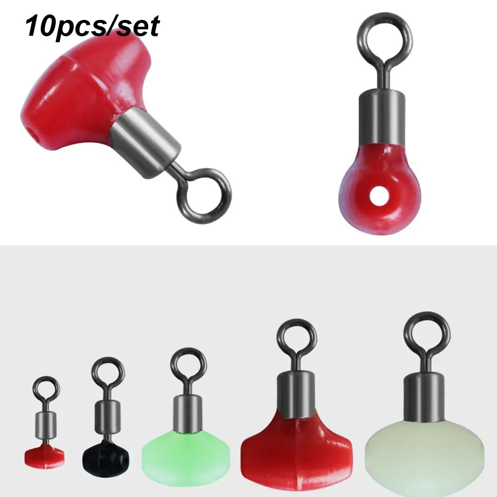 10pcs/bag High Quality Line Rigs Fast Link Durable Running Ledger Zig Pulley Clip Fishing Swivels connect Slider Beads