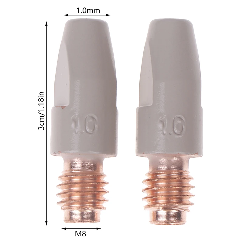 

Новое покрытие защищает 30 мм наконечник газового сопла M8 0,8/1,0/1,2 мм Сварочная горелка MIG Детали сварочного инструмента MIG 36KD Контактные наконечники для сварки