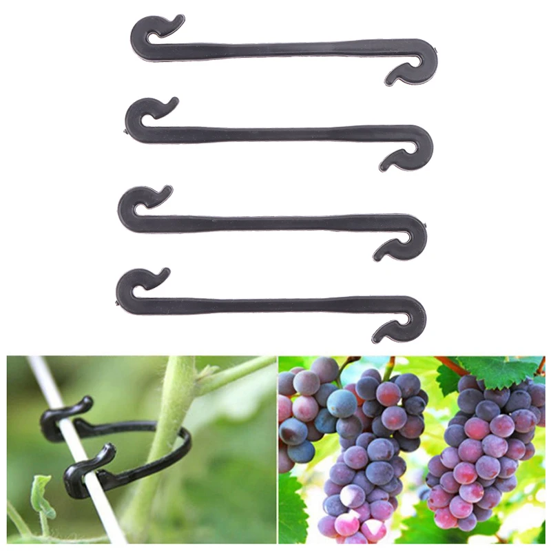 Plastic Plant Support Clips, Suporte Vegetal Reutilizável, Proteção De Videiras De Tomate, Ferramentas De Fixação De Enxerto, 50Pcs